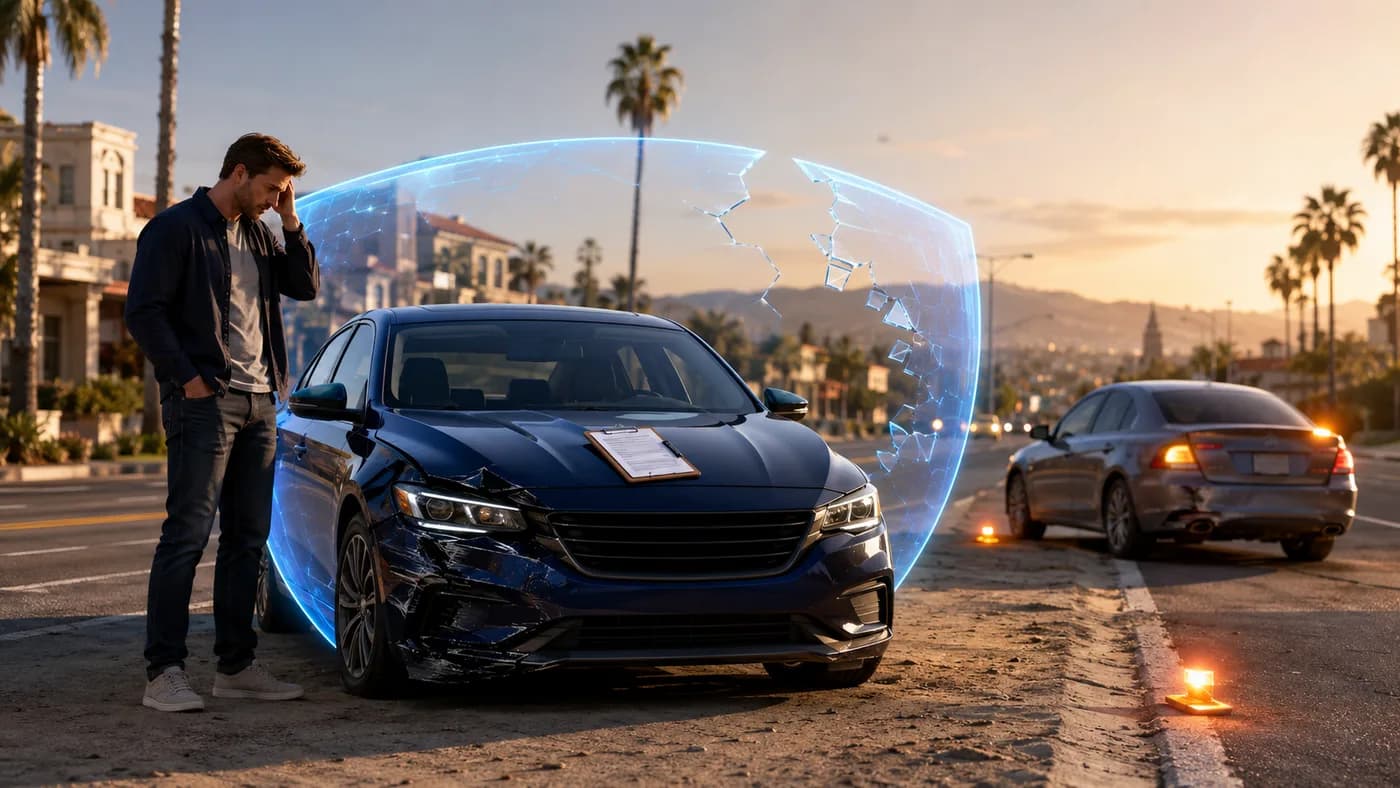 California driver facing the risks of driving without insurance